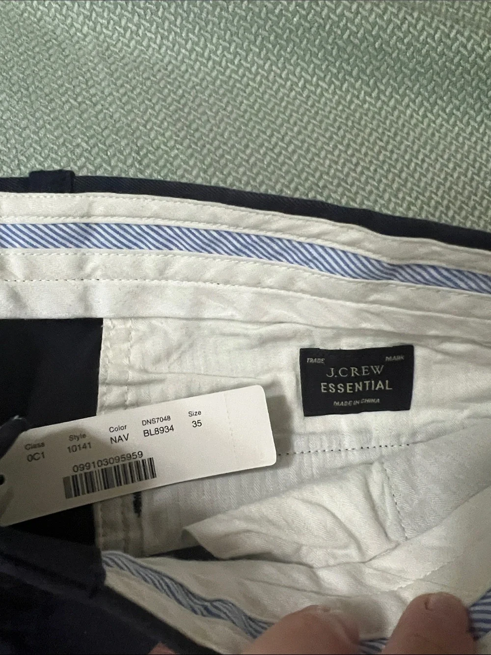 J. Crew Navy Blue Chino Pants